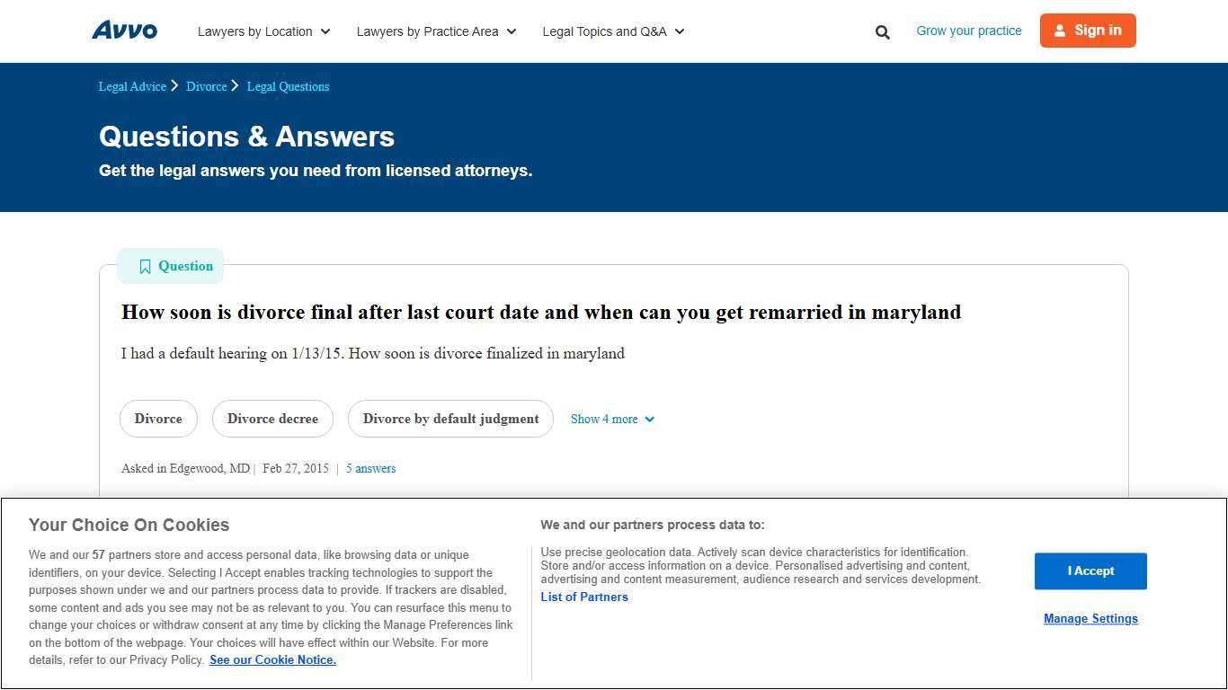 How soon is divorce final after last court date and when can you get remarried in maryland - Legal Answers